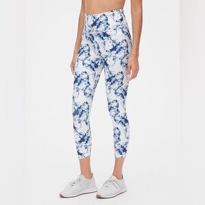 Gap Fit High Rise Blackout Technology Marbled Leggings Women S Blue